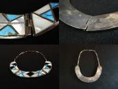 Vintage Zuni Multi-Stone Inlay Breastplate Necklace  c.1970