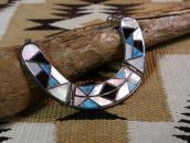 Vintage Zuni Multi-Stone Inlay Breastplate Necklace  c.1970