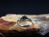 Atq Navajo Arrows Stamped Tourist Ring w/Turquoise c.1930～