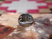 Vtg Navajo Split Shank Ring w/Replaced Sq. Bisbee TQ c.1940～