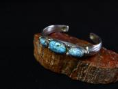 Antique Navajo Heavy Ingot Silver Worn Cuff  w/TQ  c.1930～