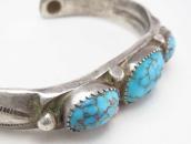 Antique Navajo Heavy Ingot Silver Worn Cuff  w/TQ  c.1930～