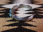 Antique Navajo Heavy Ingot Silver Worn Cuff  w/TQ  c.1930～