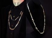 【Joe H. Quintana】 Cochiti Vintage Silver Bead Long Necklace