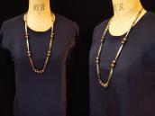【Joe H. Quintana】 Cochiti Vintage Silver Bead Long Necklace