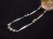 【Joe H. Quintana】 Cochiti Vintage Silver Bead Long Necklace