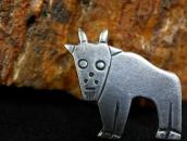 Atq Stamped "Glacier Park Goat" Small Pin in Silver c.1935～➁