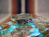 BELL TRADING Antique Various Stamped Silver Ring  c.1950～