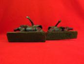Antique 【Appeal to the Great Spirit】 Bronze Bookends  c.1920