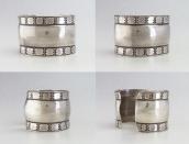 Vtg Attributed to【NAVAJO GUILD】 Stamped Wide Cuff  c.1940