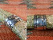 Vtg Attributed to【NAVAJO GUILD】 Stamped Wide Cuff  c.1940
