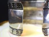 Vtg Attributed to【NAVAJO GUILD】 Stamped Wide Cuff  c.1940