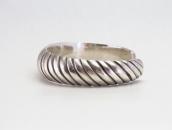 Atq Navajo Bias Filed Heavy Ingot Silver Cuff Bracelt c.1940
