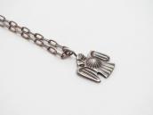 Atq Navajo Stamped Thunderbird Small Top Necklace  c.1930～
