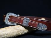 【Harry Morgan】Navajo 3P Ranger Buckle w/Leather Belt c.1975～