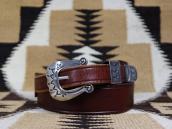 【Harry Morgan】Navajo 3P Ranger Buckle w/Leather Belt c.1975～