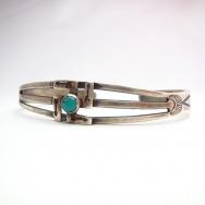 Antique 卍 Patched Split Shank Silver Ring  c.1920～