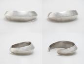 Atq Navajo/Pueblo? Heavy Silver Triangle Wire Cuff  c.1930～?