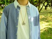 Vtg Navajo Cast Silver Naja & Cornflower Top Necklace c.1960