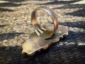 Sarah Leekya Vintage Carved Bird Turquoise Ring  c.1960～