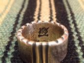 Chris Billie Navajo Tufa Cast Filed Rim Silver Ring  JP17
