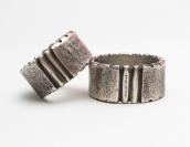 Chris Billie Navajo Tufa Cast Filed Rim Silver Ring  JP17