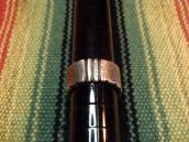 Chris Billie Navajo Tufa Cast Filed Rim Silver Ring  JP26