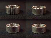 Chris Billie Navajo Tufa Cast Filed Rim Silver Ring  JP26