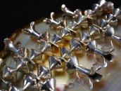 Vtg Navajo Squash Blossom Naja Necklace w/Turquoise  c.1960