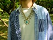 Vtg Navajo Squash Blossom Naja Necklace w/Turquoise  c.1960
