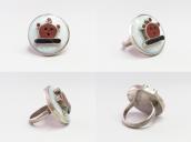 Old Zuni Multi-Stone Inlay 『Mudhead』 Silver Ring  c.1970～