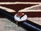 Old Zuni Multi-Stone Inlay 『Mudhead』 Silver Ring  c.1970～