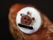 Old Zuni Multi-Stone Inlay 『Mudhead』 Silver Ring  c.1970～