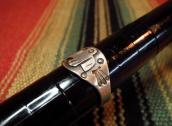 Antique Thunderbird Patched Mens Silver Tourist Ring c.1930～
