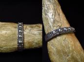 Antique Navajo Concho Row Ingot Silver Cuff Bracelet c.1935～