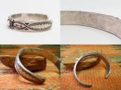 Antique Navajo Concho Row Ingot Silver Cuff Bracelet c.1935～