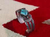 【GARDEN OF THE GODS】Historic Stamped Coin Silver Cuff c.1935