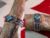 【GARDEN OF THE GODS】Historic Stamped Coin Silver Cuff c.1935