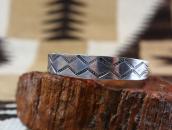 Antique Navajo Stamped Ingot Silver Small Cuff  c.1920～
