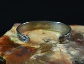 Antique Navajo Stamped Ingot Silver Small Cuff  c.1920～