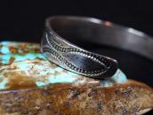 Antique Navajo Stamped Ingot Silver Small Cuff  c.1920～