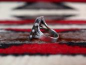 Vintage Zuni 『Rain Cloud』 Stone Inlay Silver Ring  c.1960