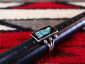 Vintage Zuni 『Rain Cloud』 Stone Inlay Silver Ring  c.1960