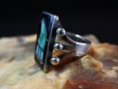 Vintage Zuni 『Rain Cloud』 Stone Inlay Silver Ring  c.1960