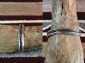 Vtg Navajo Arrows Stamped TriangleWire 2-Strand Cuff c.1930～