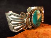 Old Pawn D.Reeves Heavy Cuff w/Turquoise