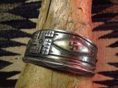 Antique Veiner Stamped Triangle Cuff  c.1930