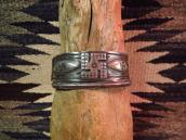 Antique Veiner Stamped Triangle Cuff  c.1930