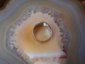 Antique Arrow Applique & 卍 Stamped Silver Small Ring  c.1930