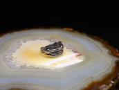 Antique Arrow Applique & 卍 Stamped Silver Small Ring  c.1930